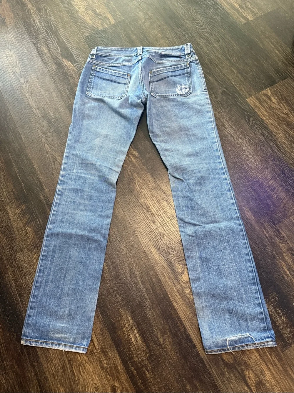 Diesel Distressed Patch Pocket Straight Leg Jeans Size 27 - Picture 5 of 10